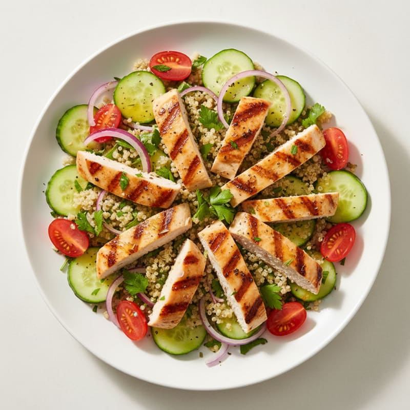 Lemon Herb Chicken and Quinoa Salad