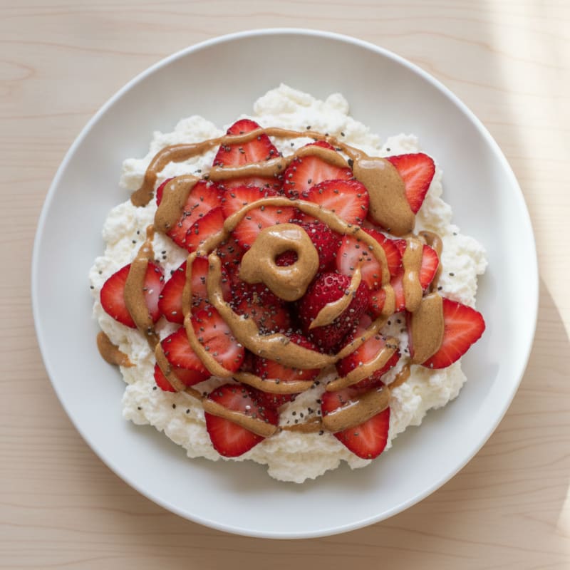 Greek Yogurt Protein Mousse with Berries