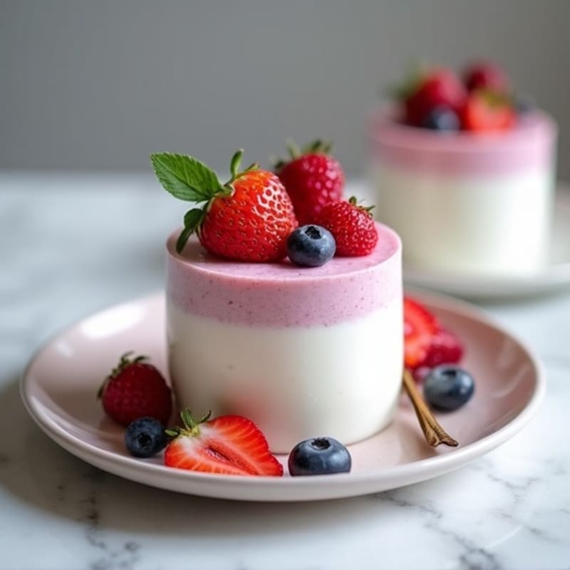 Silky Greek Yogurt Protein Mousse with Fresh Berries