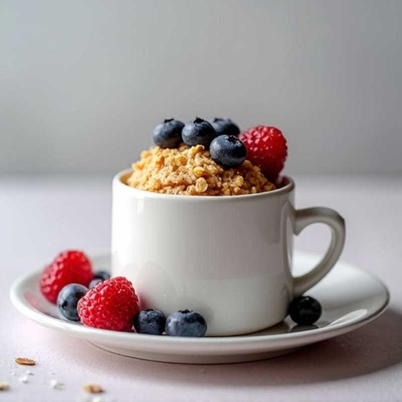 Fluffy Protein Berry Mug Cake