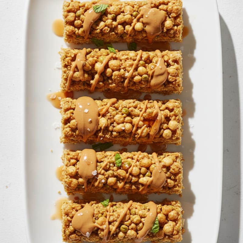 Peanut Butter Protein Crisp Bars