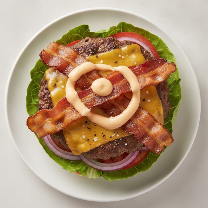 Double Bacon Cheeseburger with Secret Sauce