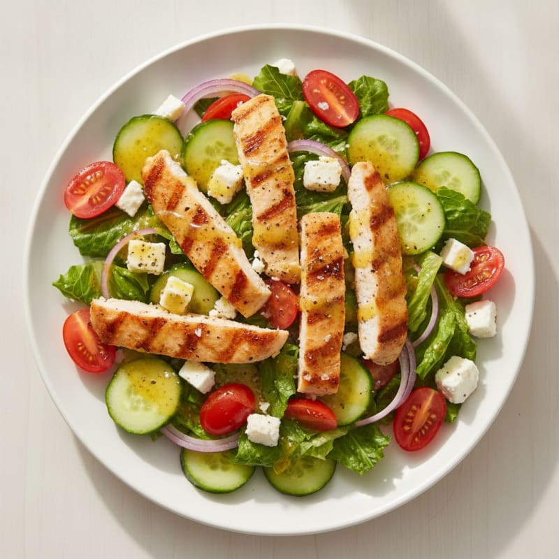 Mediterranean Chicken and Feta Salad