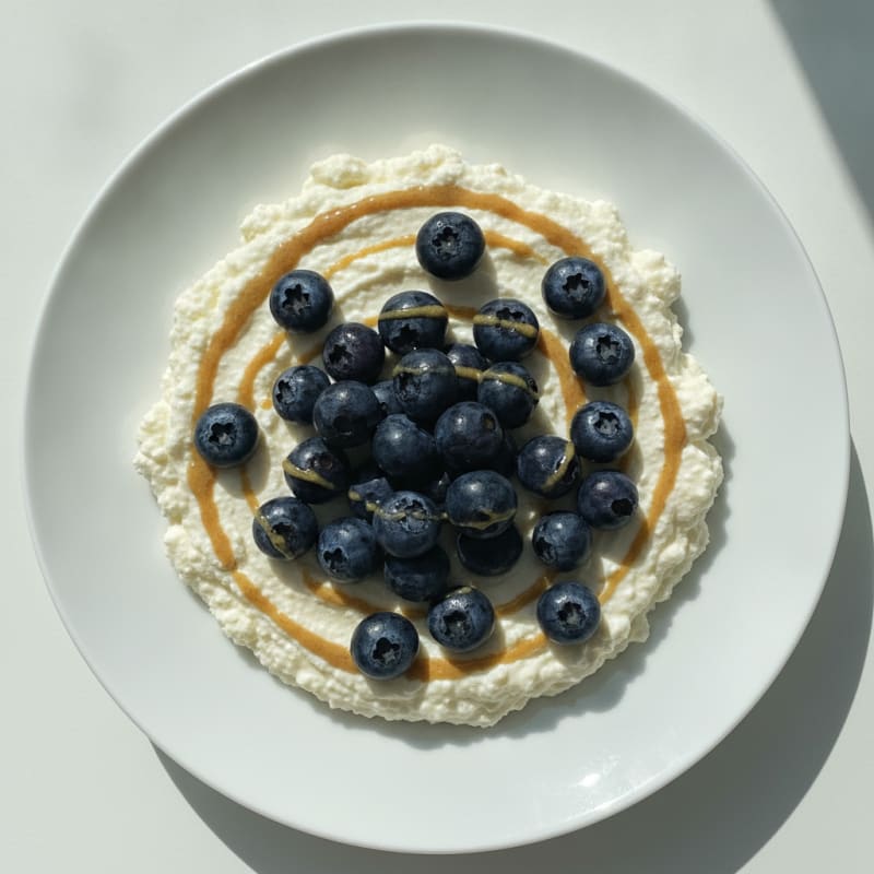 Cottage Cheese Protein Mousse with Fresh Berries