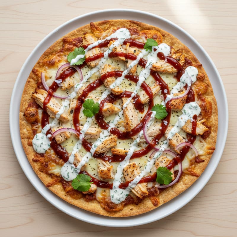 Crispy BBQ Ranch Chicken Pizza