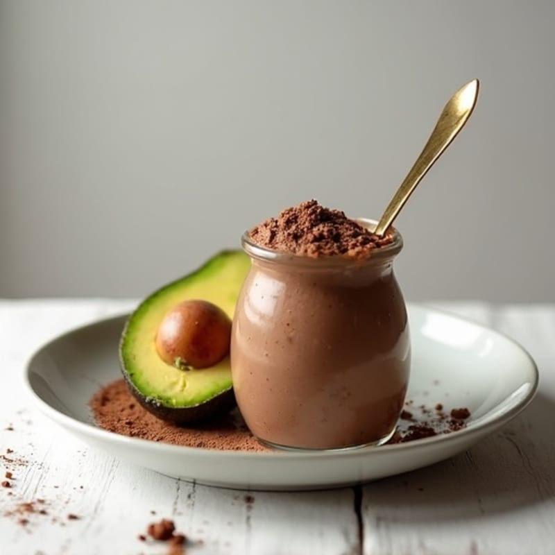 Chocolate Protein Mousse with Avocado