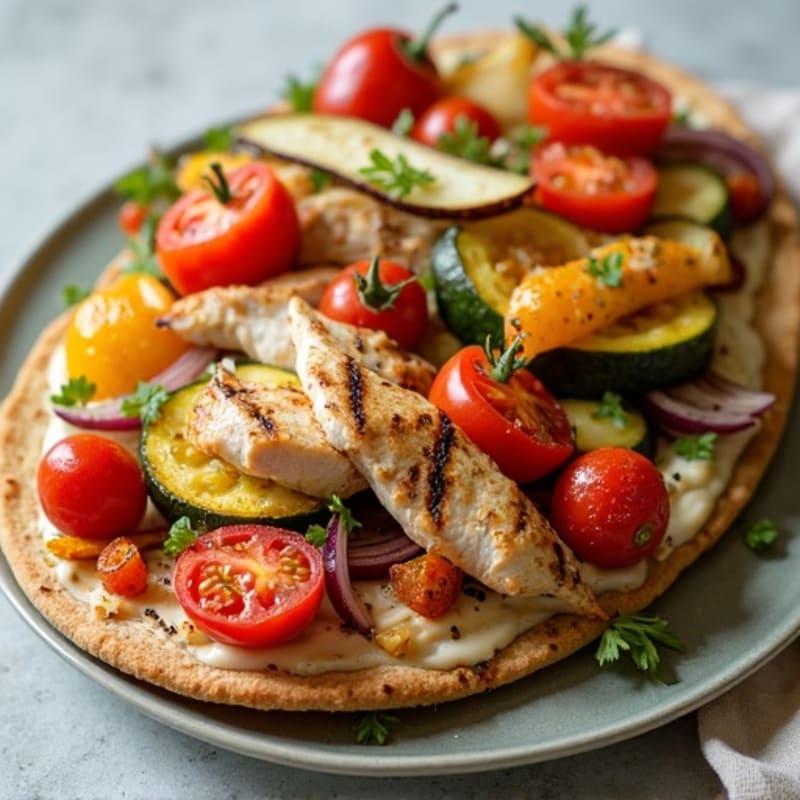 Crispy Roasted Vegetable Flatbread