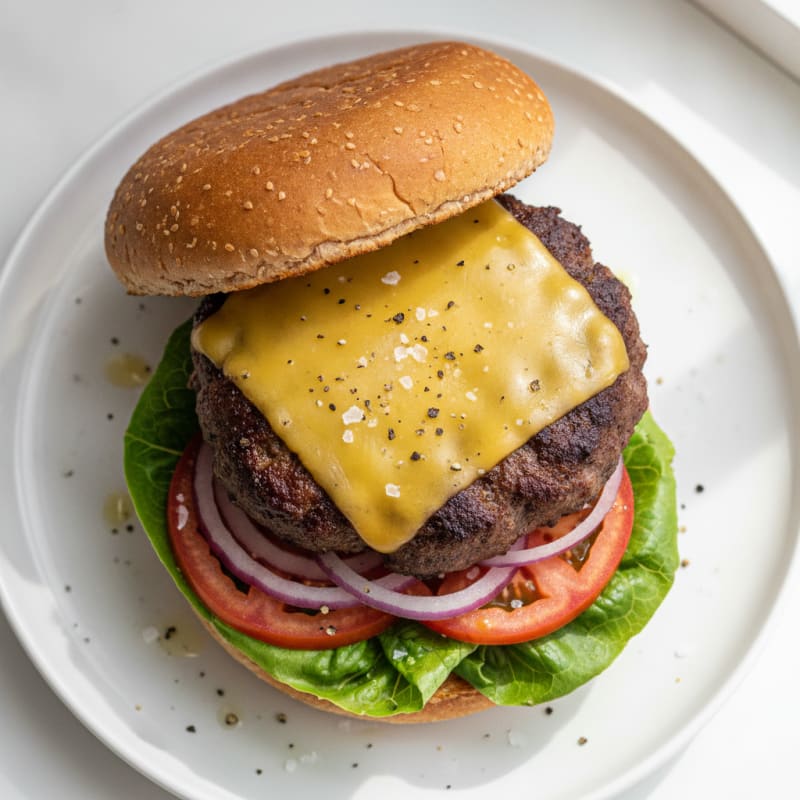 Classic Beef Burger with Cheddar