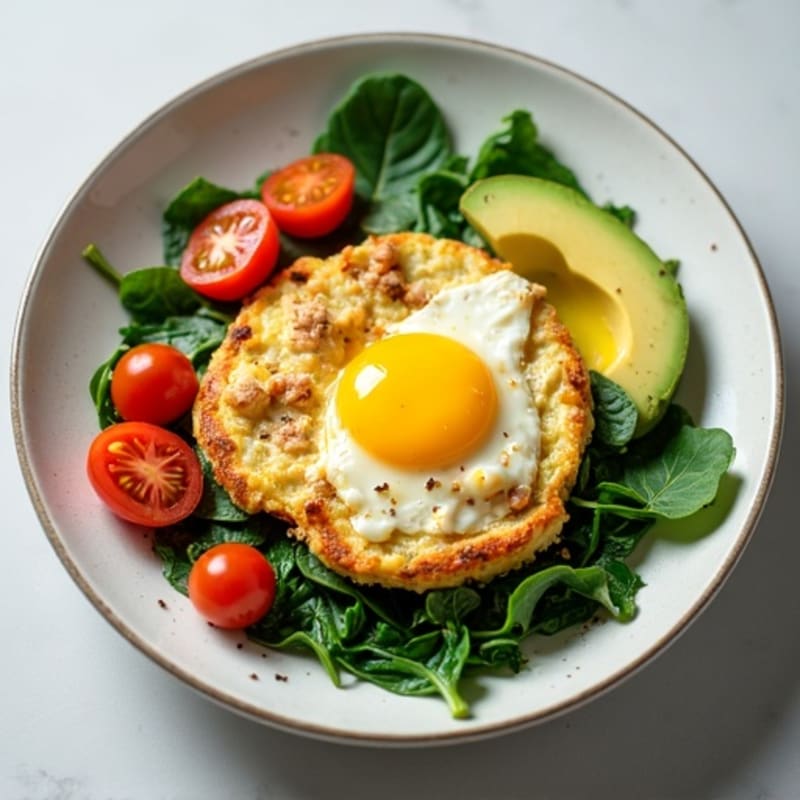 Egg White Scramble with Lean Turkey and Spinach