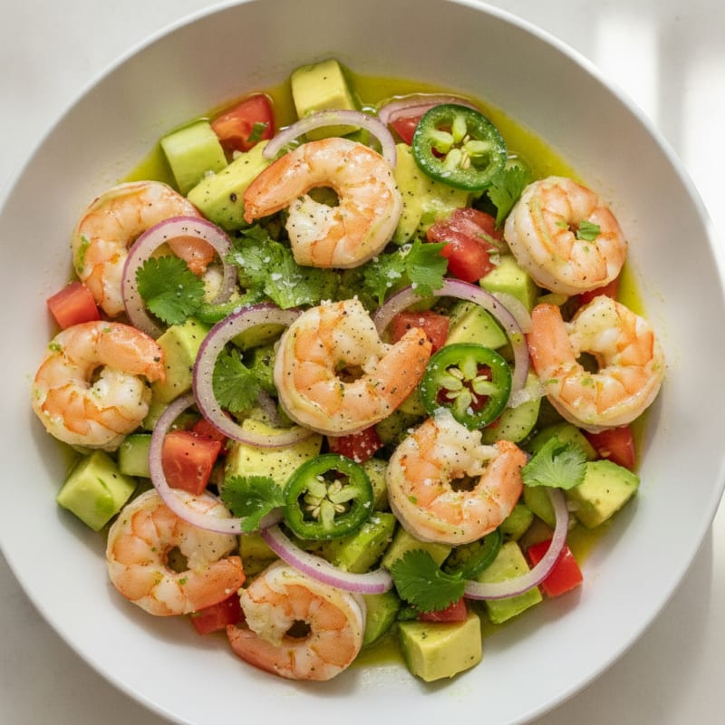 Zesty Shrimp and Avocado Ceviche