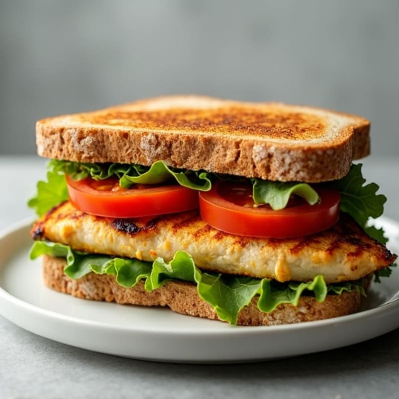 Grilled Chicken Sandwich with Leafy Greens