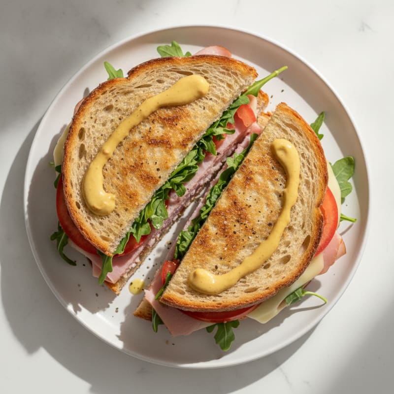 Savory Ham and Swiss Sandwich