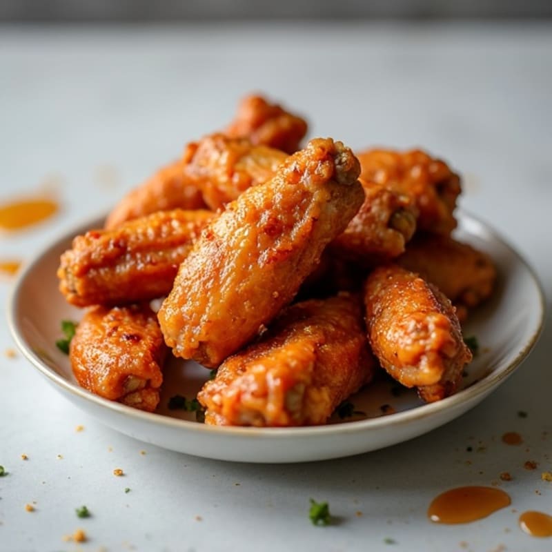 Crispy Baked Honey-Garlic Chicken Wings