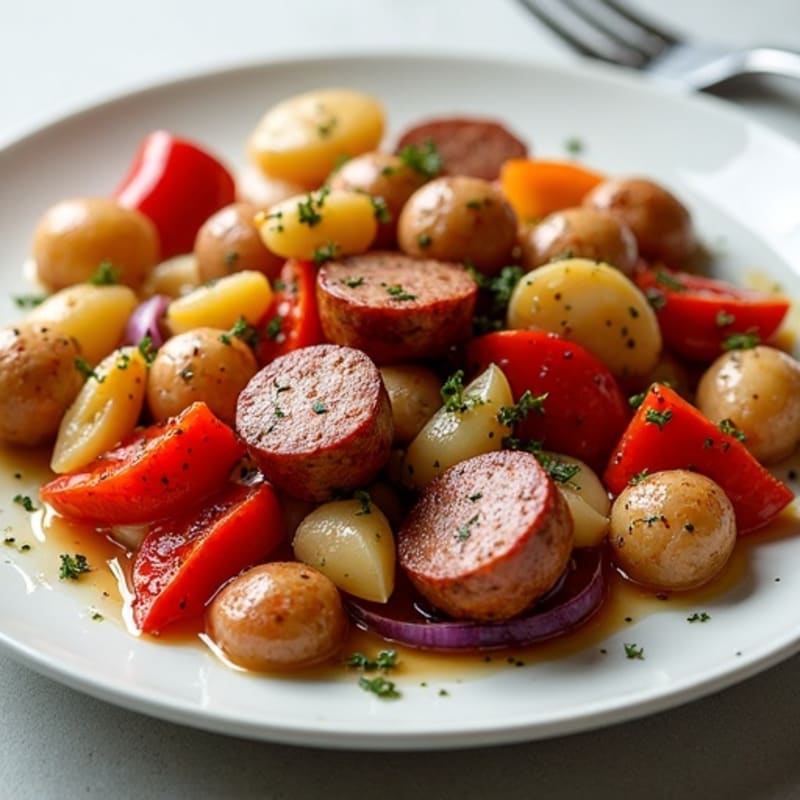 Sheet Pan Italian Sausage and Roasted Potato Medley