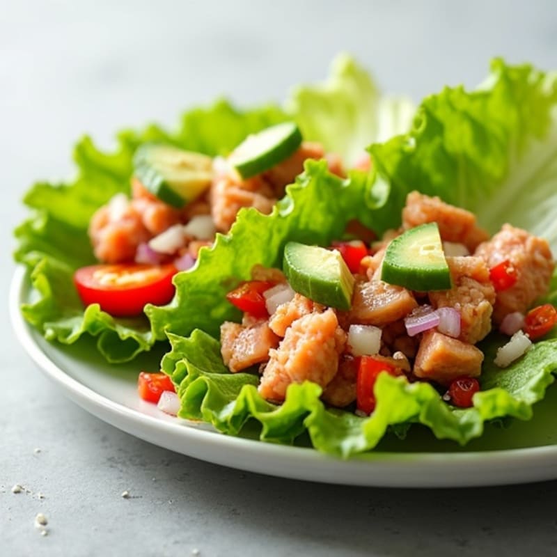 Fresh Spicy Tuna Crisp Lettuce Wraps