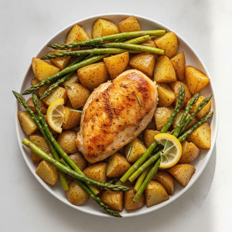 Sheet Pan Lemon Herb Chicken and Potatoes