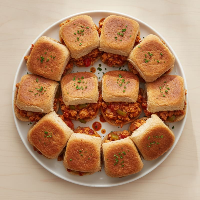 Sweet and Tangy Sloppy Joe Sliders