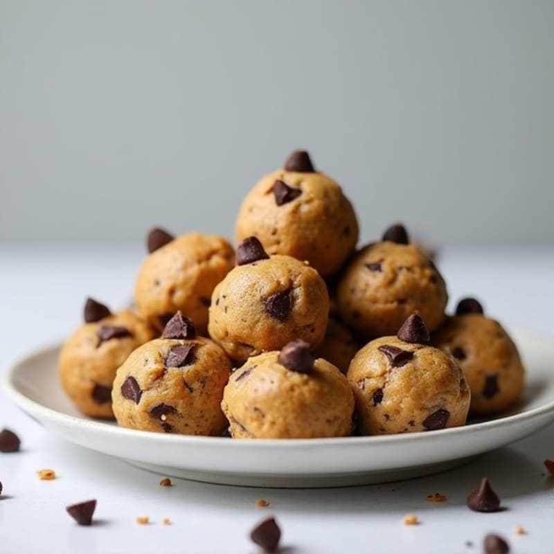 No-Bake Chocolate Chip Protein Cookie Dough Bites
