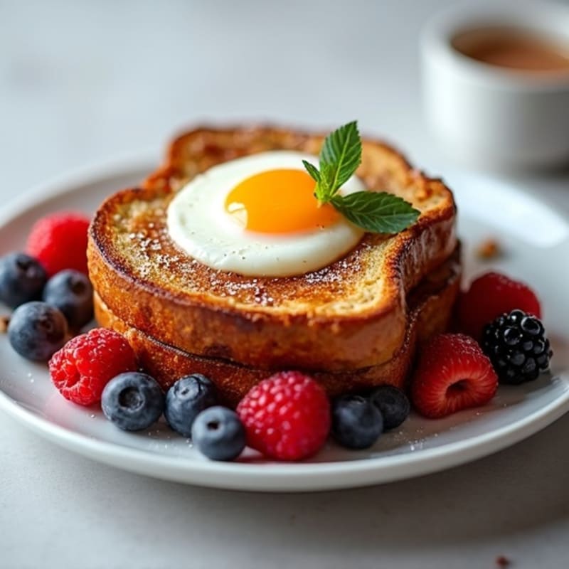 Protein-Packed French Toast with Fresh Berries
