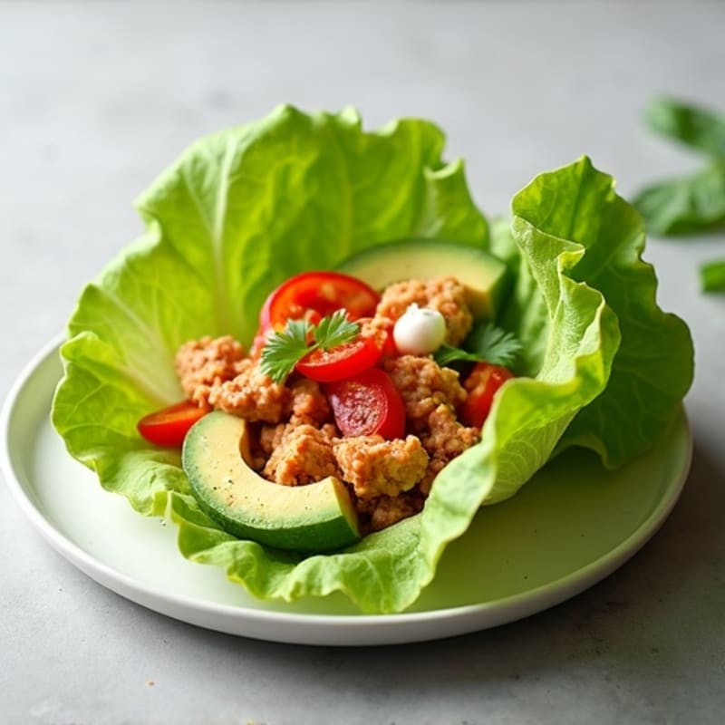 Fresh Spicy Tuna Lettuce Wraps
