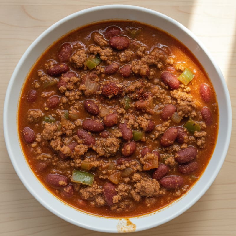Hearty Slow Cooker Beef Chili