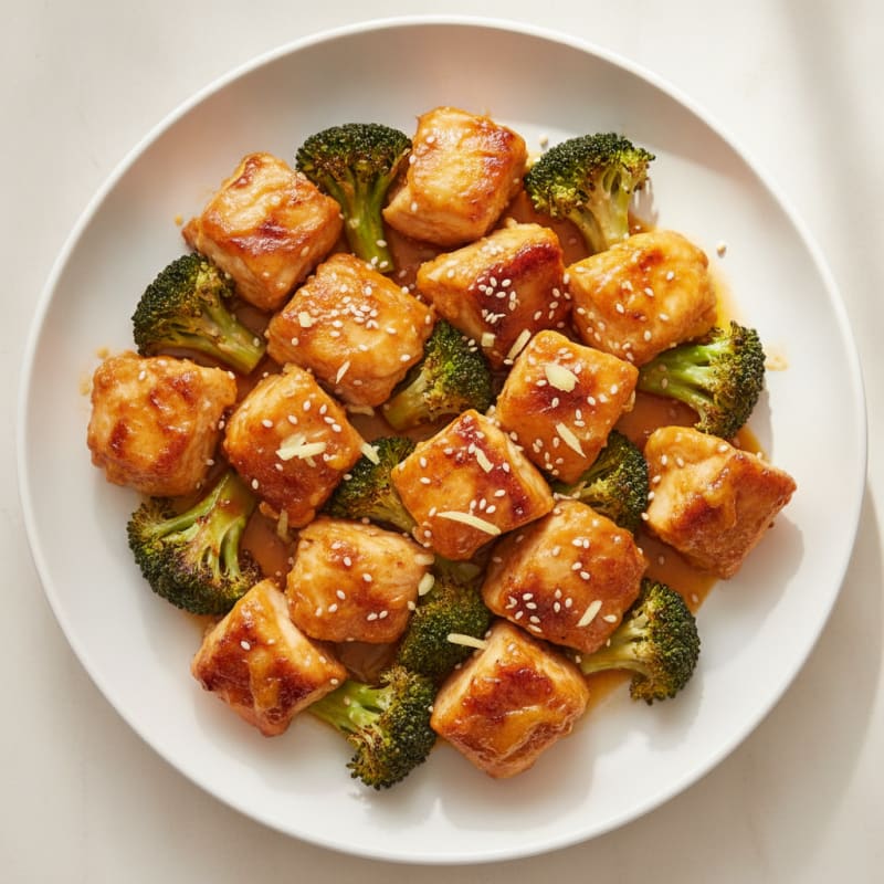 Baked Orange Chicken with Broccoli