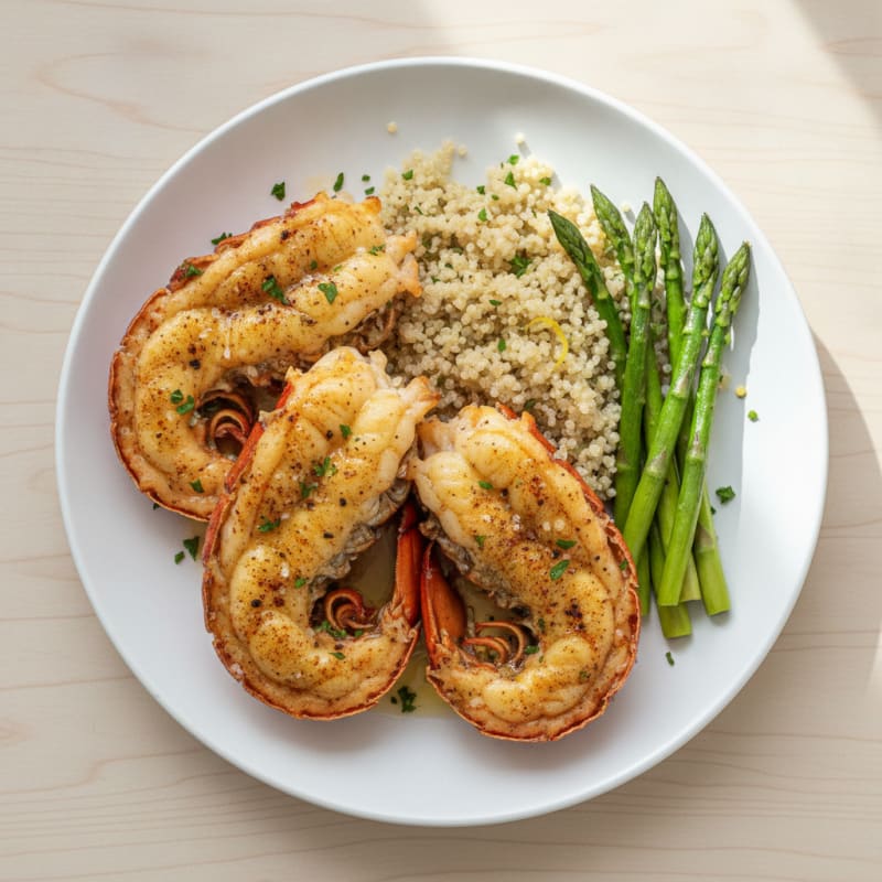 Garlic Butter Roasted Lobster Tail
