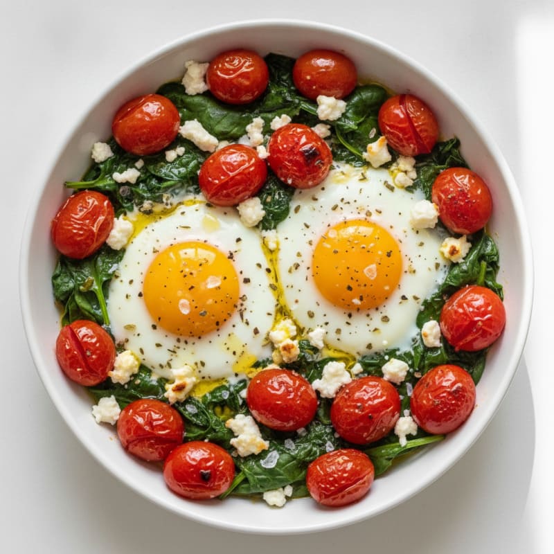 Baked Eggs with Roasted Tomatoes