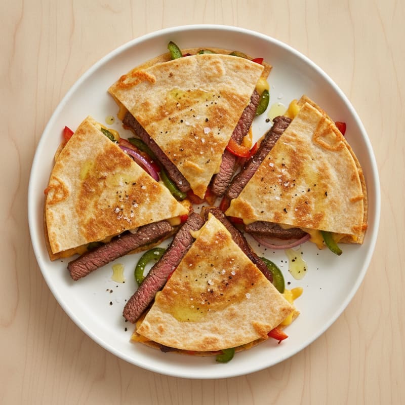 Seared Steak & Pepper Quesadillas