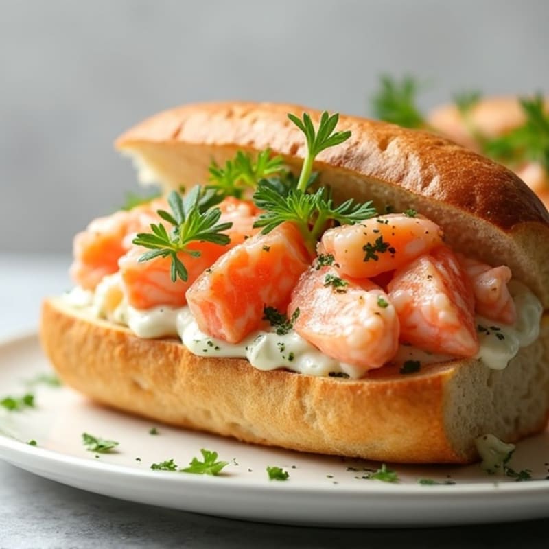 Lightened-Up Lemon-Herb Lobster Roll