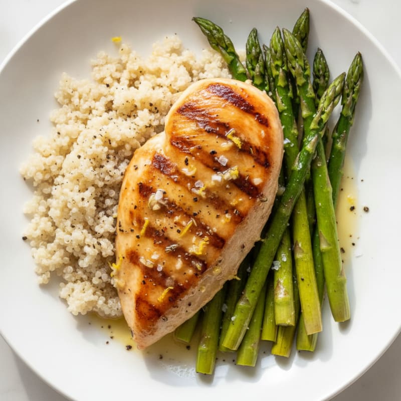 Lemon Herb Chicken with Roasted Asparagus