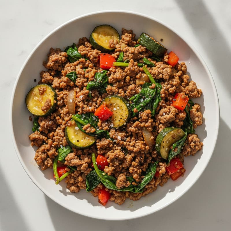 Savory Mince and Vegetable Bowl
