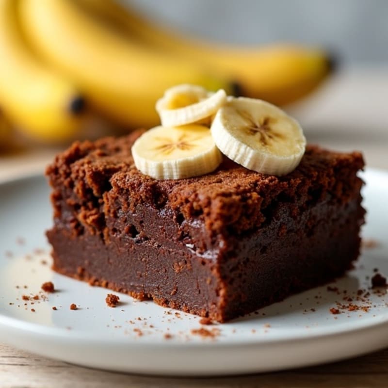 Fudgy Banana Protein Brownie