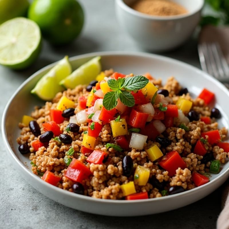 Lime-Seasoned Turkey Taco Skillet with Fresh Pico