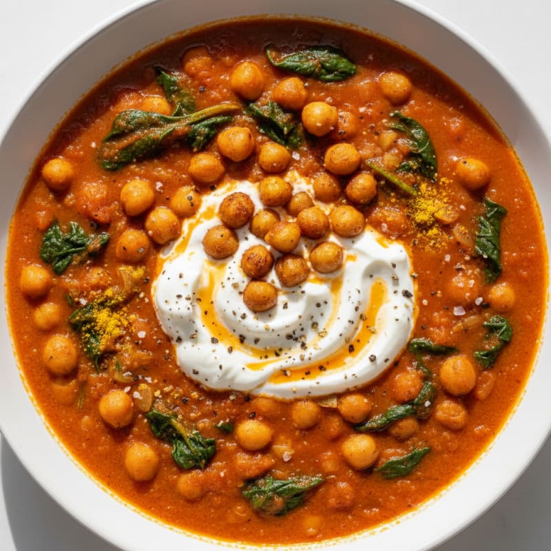 Creamy Spiced Chickpea and Tomato Curry
