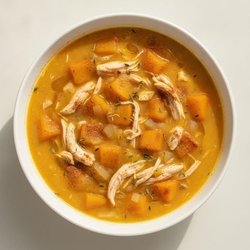Roasted Butternut Squash Apple Soup