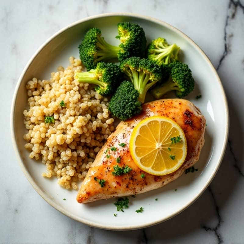 Sheet Pan Lemon Herb Chicken and Roasted Broccoli