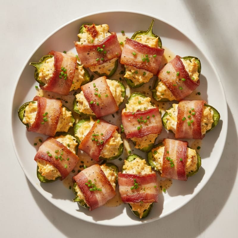 Baked Jalapeño Poppers with Bacon