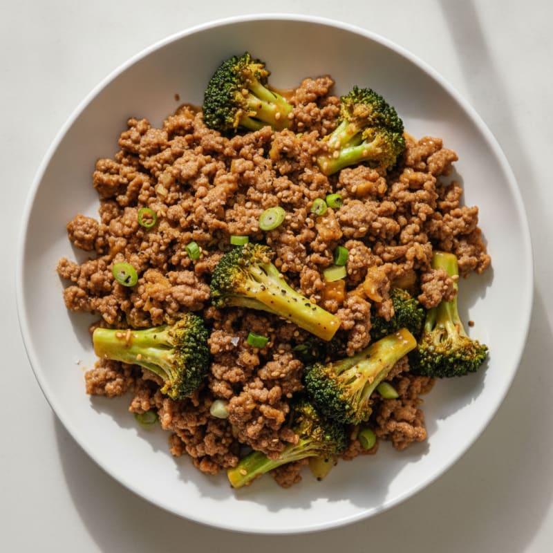 Ground Beef and Broccoli Stir-Fry