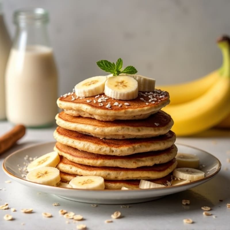 Protein-Packed Banana Oat Pancakes