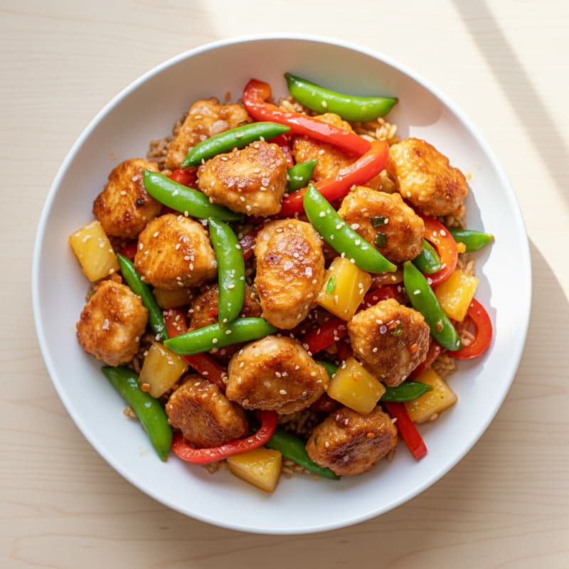 Crispy Sweet and Sour Chicken Stir-Fry