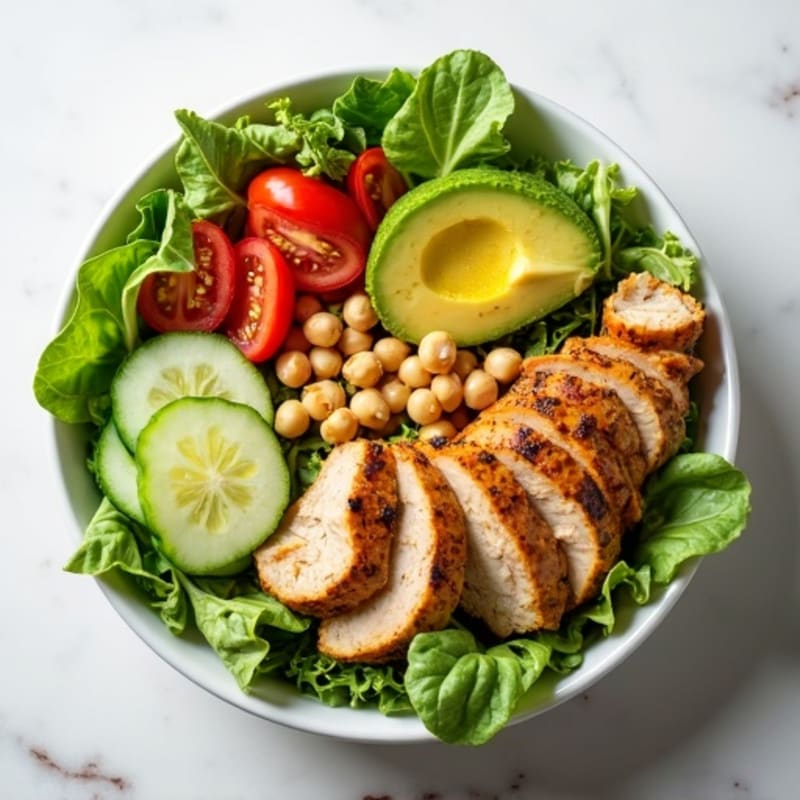 Crisp Avocado and Fresh Vegetable Salad
