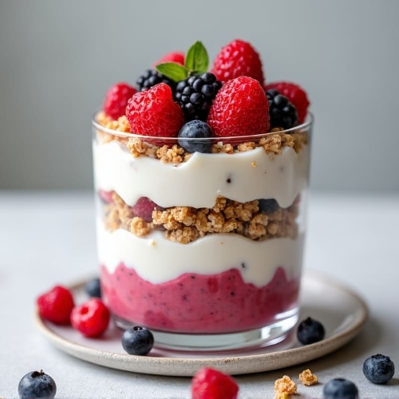 Cottage Cheese and Berry Protein Parfait