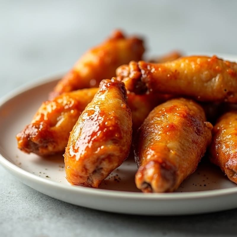 Crispy Baked Chicken Wings with Sweet Honey Glaze
