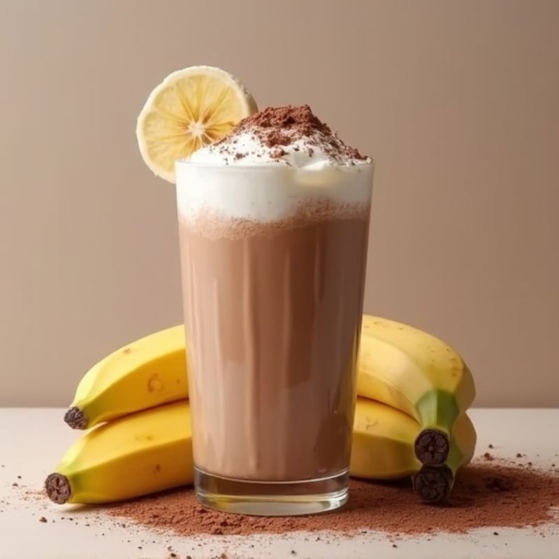 Creamy Chocolate Banana Protein Shake