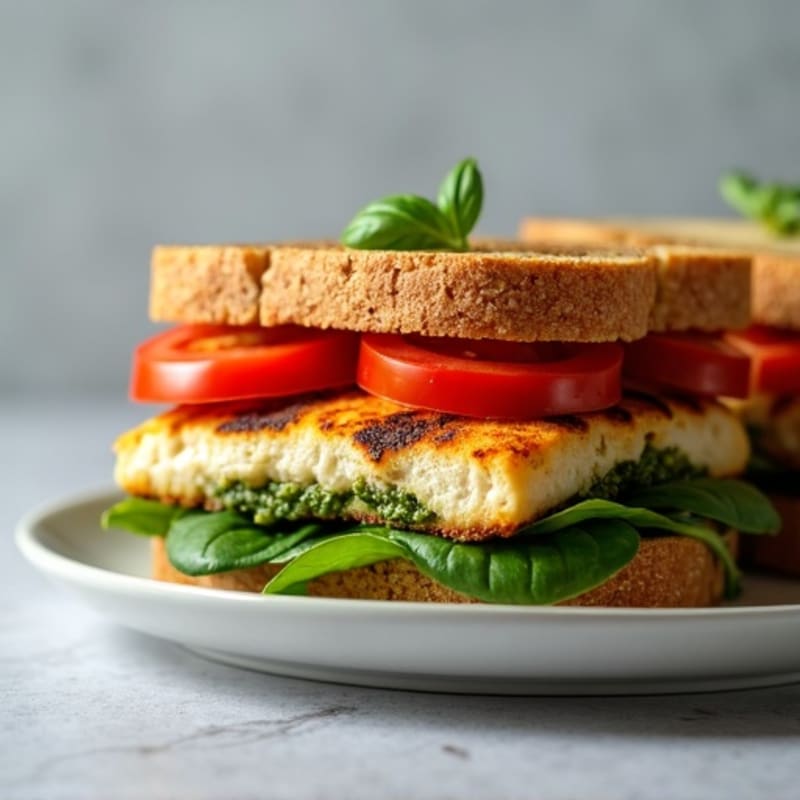 Grilled Chicken Pesto Sandwich