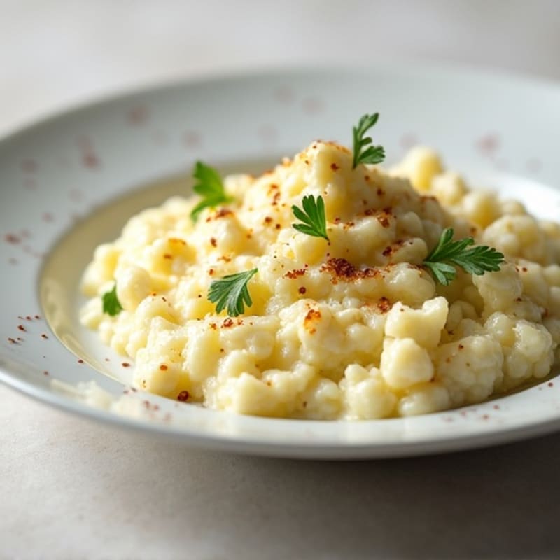 Creamy Cauliflower Mash with Roasted Garlic
