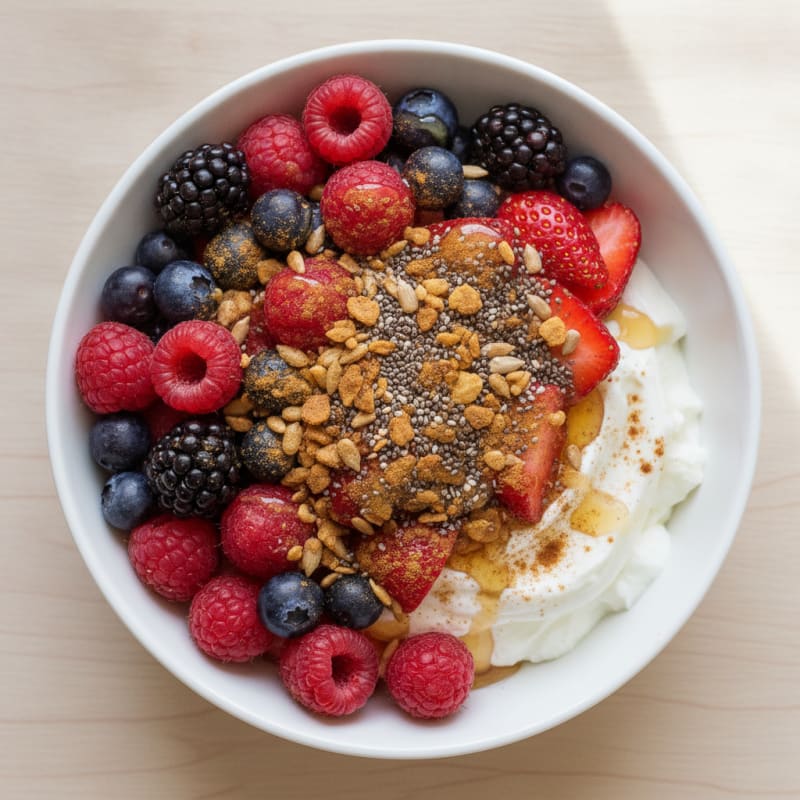 Greek Yogurt Berry Protein Bowl