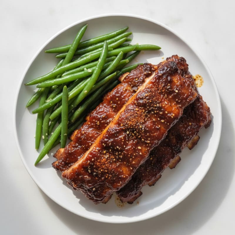 Sweet BBQ Glazed Baby Back Ribs