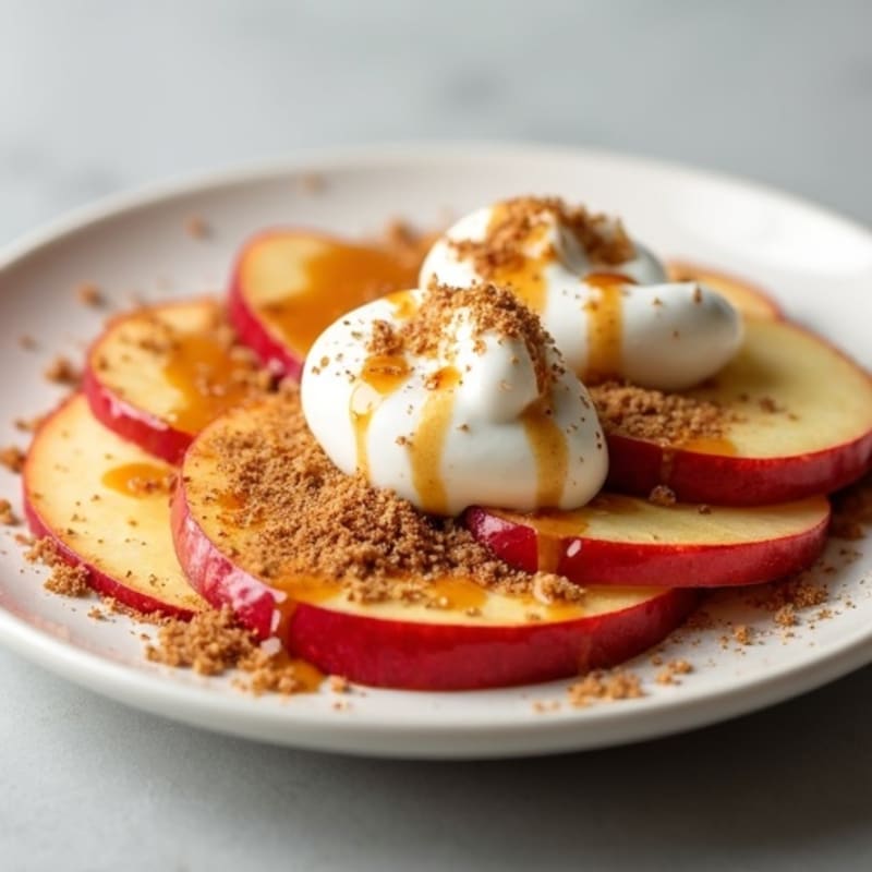 Crispy Apple Slices with Creamy Almond Butter